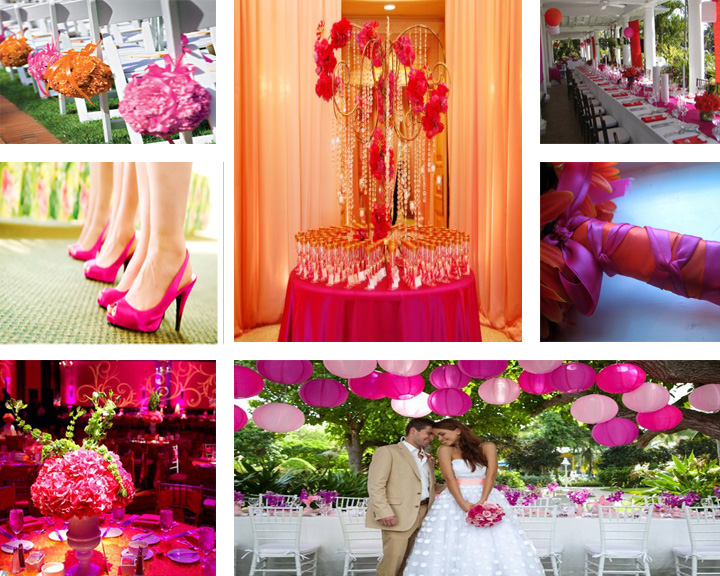 Pink and Orange Wedding Inspiration